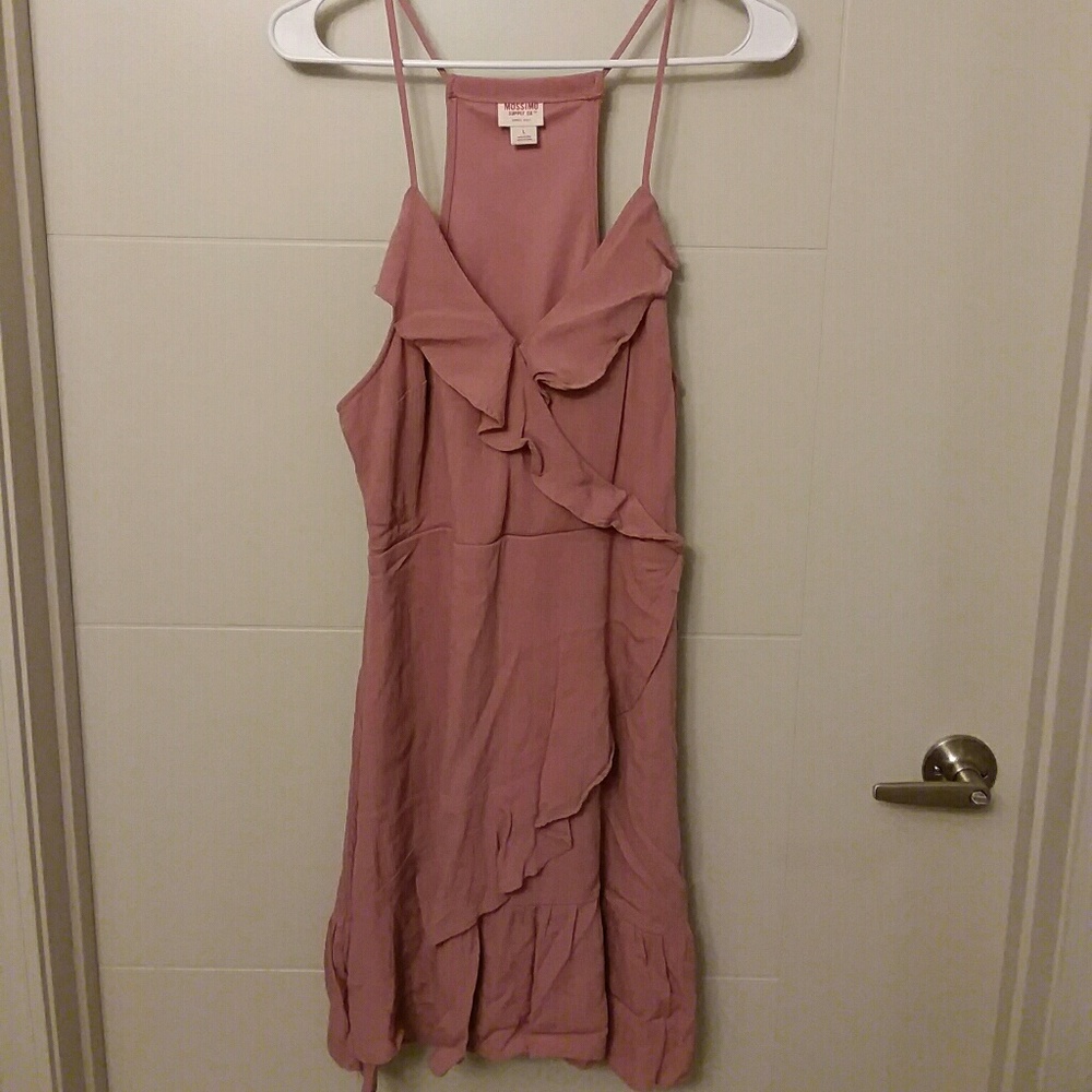 rose colored summer dress